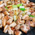 お料理練習中：）'s cooksnap of when they made 串なし！フライパンde焼き鳥~タレ味~.