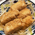 クック甘党。's cooksnap of when they made 厚揚げの豚肉巻き♥甘辛ごま照り焼き☆簡単.