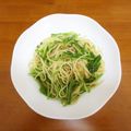 みめい's cooksnap of when they made 水菜と鮭フレークのお手軽パスタ.