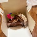カクレポロジリ's cooksnap of when they made チョコレート・チーズケーキ.