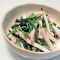 ヵりｎ's cooksnap of when they made ほうれん草とかまぼこのマヨ和え.