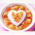 クック6BGDE1☆'s cooksnap of when they made 愛情たっぷりハートごはんのカレー.