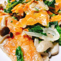ノクロ's cooksnap of when they made 生クリームで簡単☆鮭と白菜のクリーム煮.