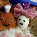 べちぽん's cooksnap of when they made キャラ弁にウズラ卵でリボンちゃん☆．。.