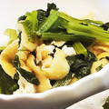 ラメ☆キラ's cooksnap of when they made 小松菜と油揚げのだし煮.