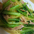 masan0331's cooksnap of when they made ☆小松菜とﾍﾞｰｺﾝのﾊﾟｽﾀ☆.