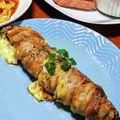 hanaumimin's cooksnap of when they made 主役!豚バラ肉のチーズポテト巻き.