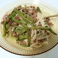 Kayadehutt's cooksnap of when they made いんげんと豚挽肉のオイスターソースパスタ.