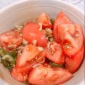 真観子さん's cooksnap of when they made ♪おくら茗荷トマトのせの冷たいうどん♪.