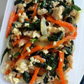 y_u♡'s cooksnap of when they made ほうれん草と挽き肉のピリ辛炒め♥.