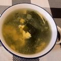 さとママ925's cooksnap of when they made ゆで鶏の茹で汁で～ ふわふわ卵スープ.