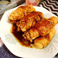 える°'s cooksnap of when they made 豚肉のえのきチーズ巻き.