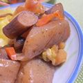 ☻'s cooksnap of when they made ちくわと蒟蒻と白菜の煮たもの(^ー^).