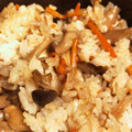 ことしの目標です。's cooksnap of when they made とっても簡単秋の味覚＊きのこの混ぜごはん.
