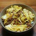 chiyotake's cooksnap of when they made たっぷり１人分＊キャベツのピリ辛ひき肉丼.