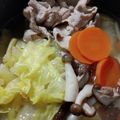 さおれん's cooksnap of when they made 豚小間肉と白菜としめじの3点鍋味ぽん添え.