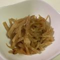 papikun's cooksnap of when they made 材料大根だけきんぴら大根(大根の炒め煮).