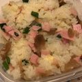 kazukichi☆'s cooksnap of when they made ハムと搾菜の中華おにぎり.