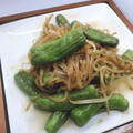 まこさんど's cooksnap of when they made 簡単♪ししとうとモヤシの☆焼肉のたれ炒め.
