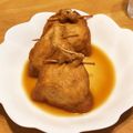 yasupom's cooksnap of when they made 鶏ひき肉のお出汁じゅわ〜巾着煮.