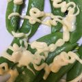 みき忠's cooksnap of when they made レンジで簡単！スナップエンドウのマヨ和え.