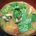 おひとり様エンジョイ's cooksnap of when they made 牛乳で作るトムヤムクン～水餃子入り～.