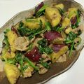鞠森紀依保's cooksnap of when they made さつまいもと法蓮草のバター香る甘辛炒め.