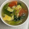 ＊なみへい＊'s cooksnap of when they made ほうれん草とトマトのかき玉スープ.