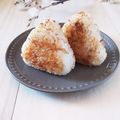 すんずく娘's cooksnap of when they made ☆ごま油で香ばしい焼きおにぎり☆.