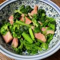 ☆さぶ☆☆'s cooksnap of when they made わさび菜のベーコン炒め☆.