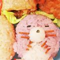 シマリスほっぺ's cooksnap of when they made すみっコぐらしの春キャラ弁♪ もぐら.