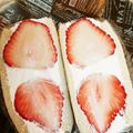 らぶこ☆'s cooksnap of when they made お家で簡単いちごサンド.