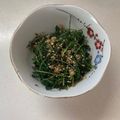 midokristy's cooksnap of when they made 苦くない人参の葉っぱのお浸し.