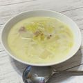 和kaz's cooksnap of when they made ☆白菜とウインナーきのこのミルクスープ☆.