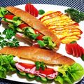 辰夫女子's cooksnap of when they made フランスパンのハムサンド.