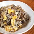低カロ探検隊's cooksnap of when they made 生芋糸こんにゃくの卵とじ.