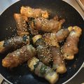 もぐもぐ（＾ν＾）'s cooksnap of when they made ➏　肉巻豆腐の甘醤油焼き　➏.