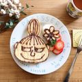 arare*'s cooksnap of when they made ムーミンファミリー風☆にこにこパンケーキ.
