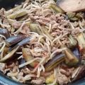 みこひろママ's cooksnap of when they made なすともやしの豚こまピリ辛炒め.