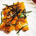 なあーこ。's cooksnap of when they made 簡単♡韓国風お好み焼き♡白菜キムチチヂミ.