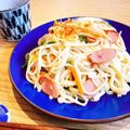 micco0415's cooksnap of when they made 乾麺でまろやか焼うどん（醤油味）.