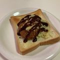 papikun's cooksnap of when they made 絶品‼コロッケ食パン.