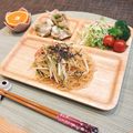ブレイン食堂's cooksnap of when they made カニカマと水菜の和風スパゲッティ.