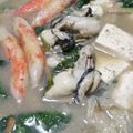 ゆうこ's cooksnap of when they made ゴマ味噌味！！！我が家の手作り牡蠣鍋♡.