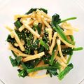 tamago大好き's cooksnap of when they made ほうれん草と＊カリカリ＊油揚げの和え物.
