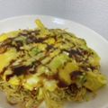とぅかたろう's cooksnap of when they made 焼きそばの麺をアレンジ！オムパリ.