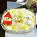 カヤ・ナツーママ's cooksnap of when they made サンタと雪だるまのミートマカロニグラタン.