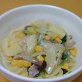 futamyu's cooksnap of when they made 家にあるもので♡クリームスープスパゲティ.