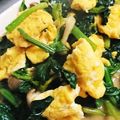 boris1973's cooksnap of when they made ほうれん草としめじの卵炒め.