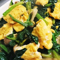 boris1973's cooksnap of when they made ほうれん草としめじの卵炒め.